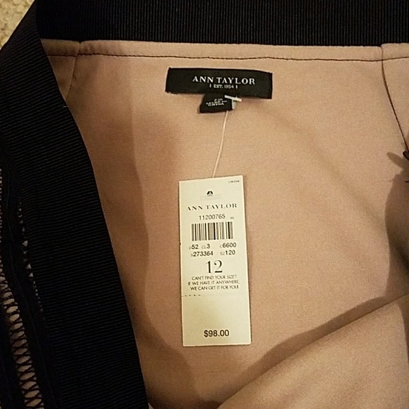Ann Taylor Black and Nude Size 12 NWT - Picture 2 of 5
